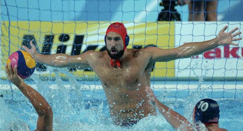 Вратать сборной США по водному поло.