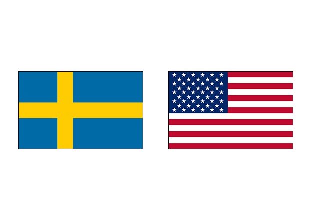 фото Швеция – США